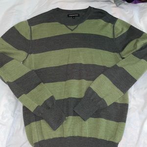 Green Striped Sweater